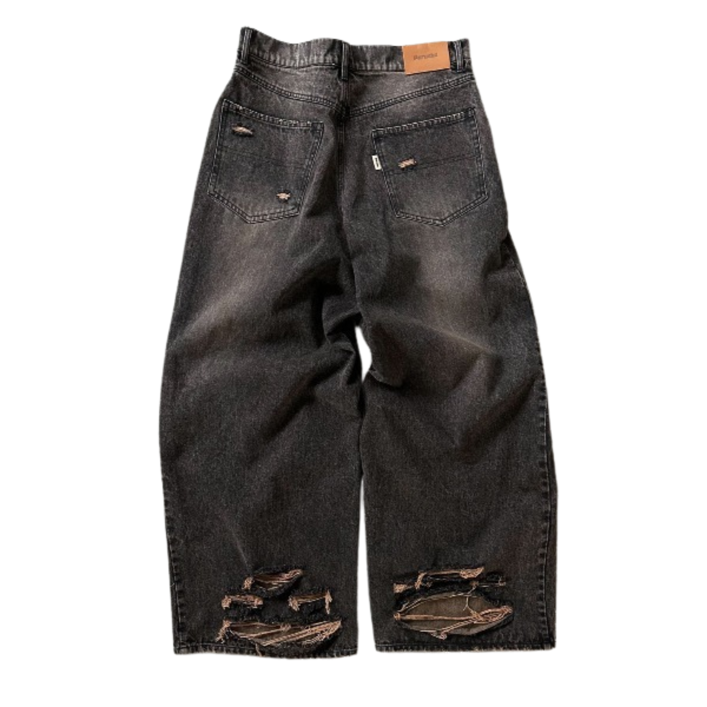 (預訂) Perushu Heavy Wash Dstressed Denim Pants (約7-14個工作天到貨)
