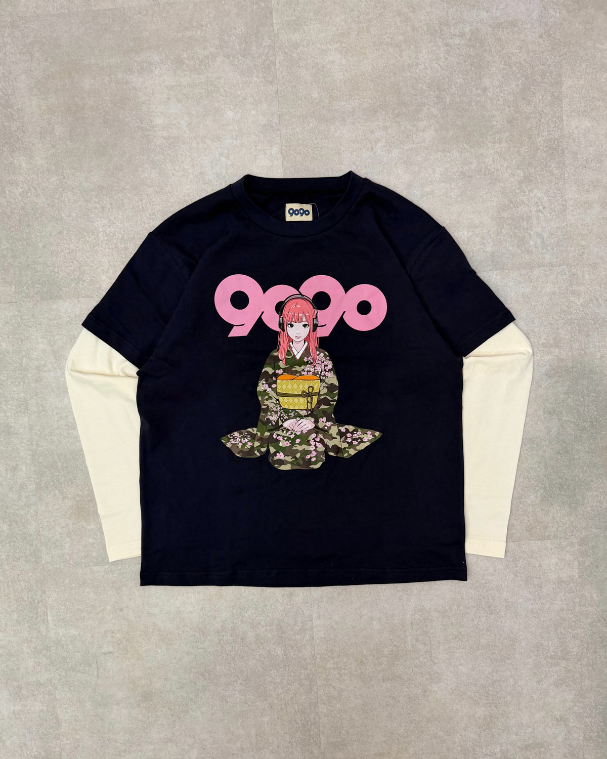 (預訂) 9090 x Backsideworks Layered L/S Tee (發售後7-14個工作天到貨)