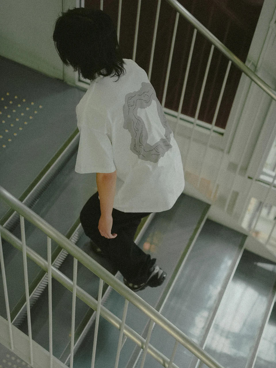 Abstract Fudge Circle Tee (White)