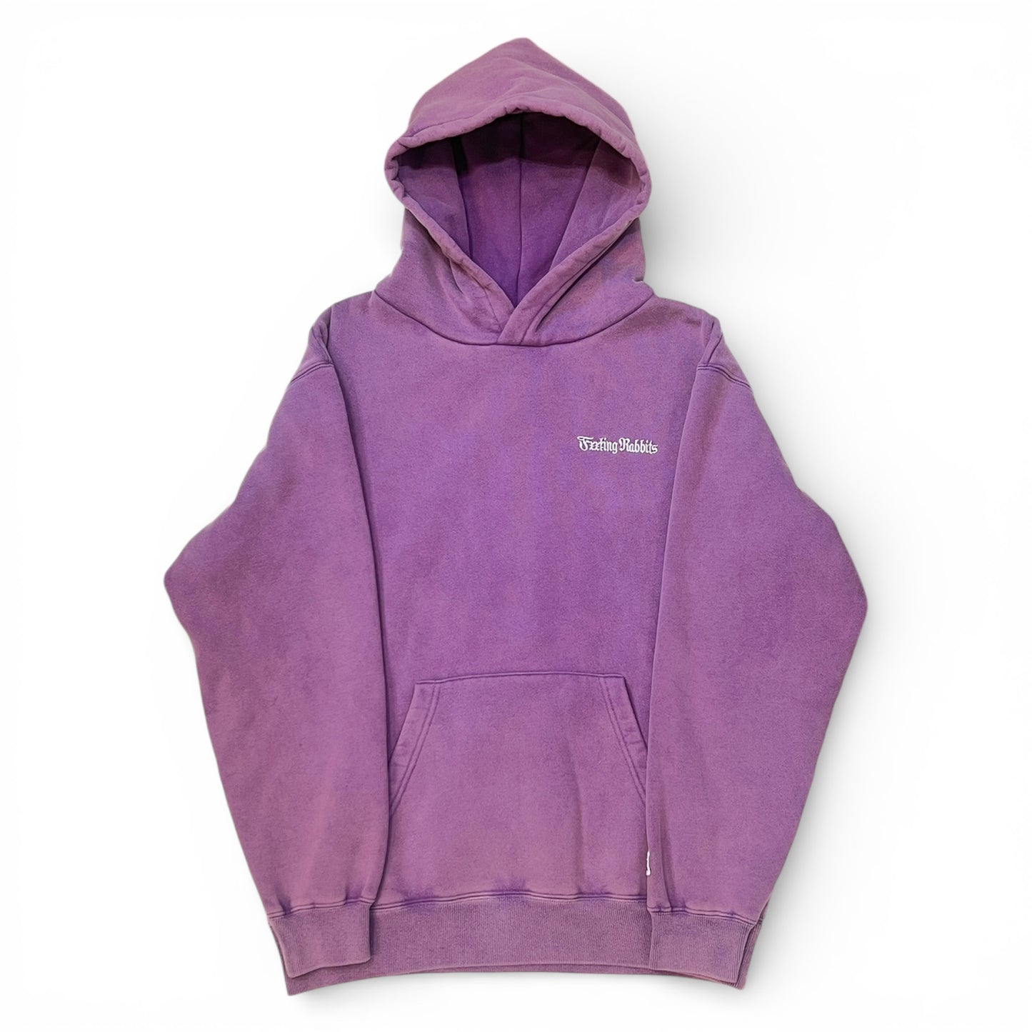 FR2撫子 Frost Wash Cross Rabbits Tattoo Hoodie (Purple) (京都限定)