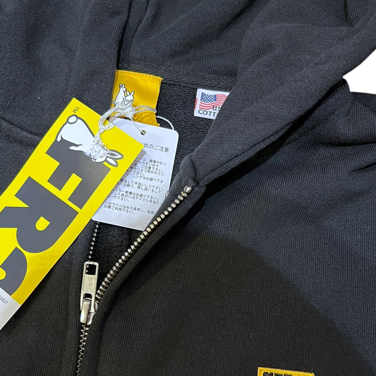FR2闇 USA Cotton Small Box Logo Embroidery Zip Hoodie