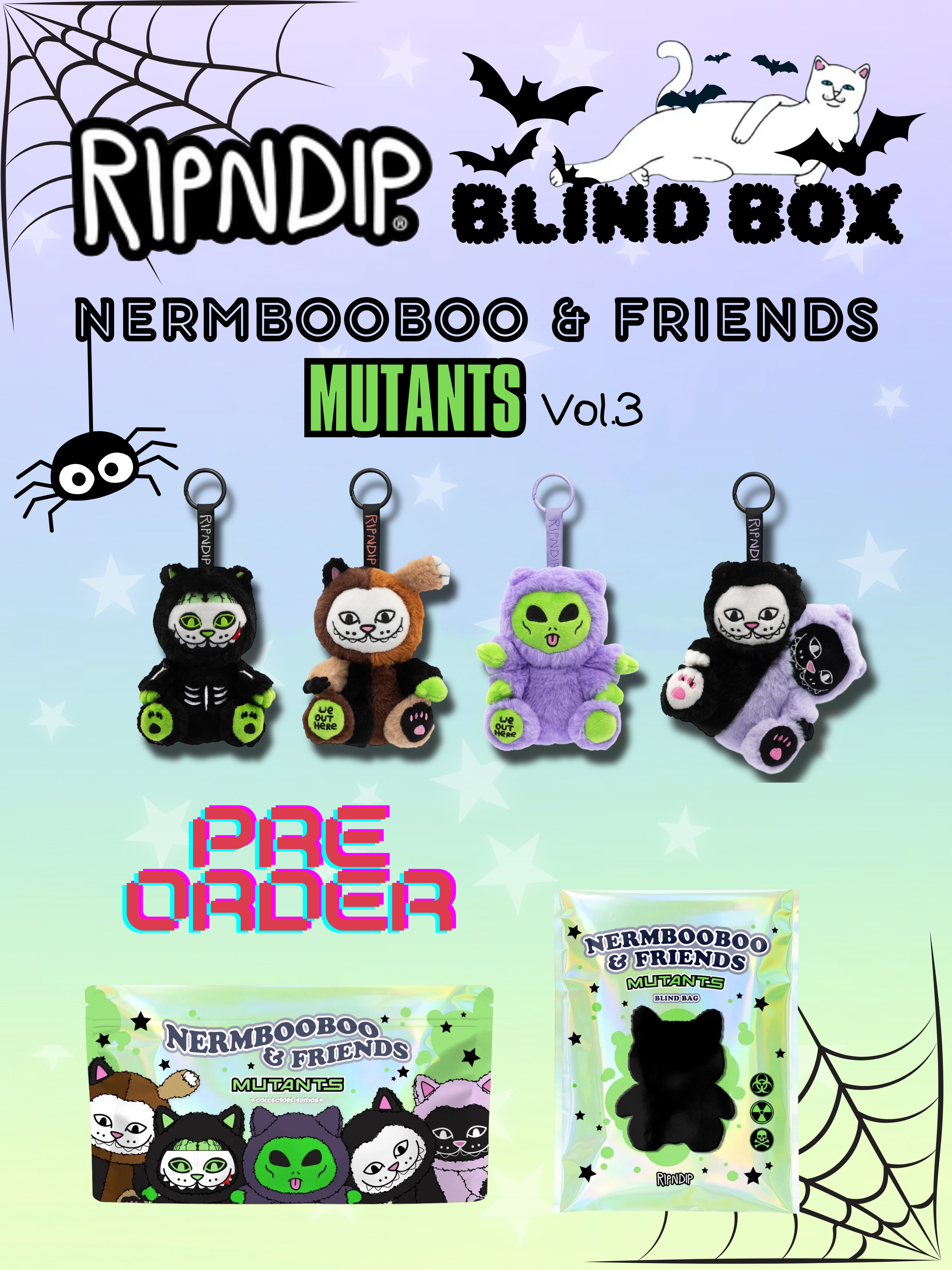 ぬいぐるみ RIPNDIP NermBooBoo&Friends Blind Box Set ぬいぐるみ RIPNDIP NermBooBoo&Friends Blind Box Set RIPNDIP