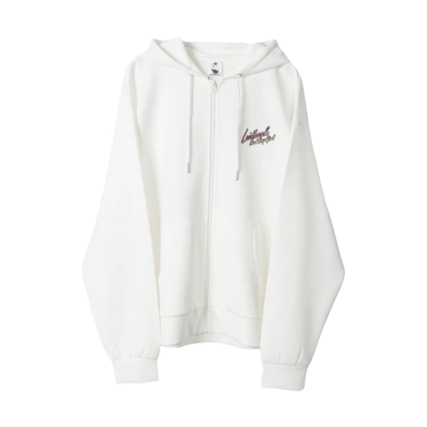 RED CAP GIRL Cardboard knit Silk Touch Back Print Zip Hoodie