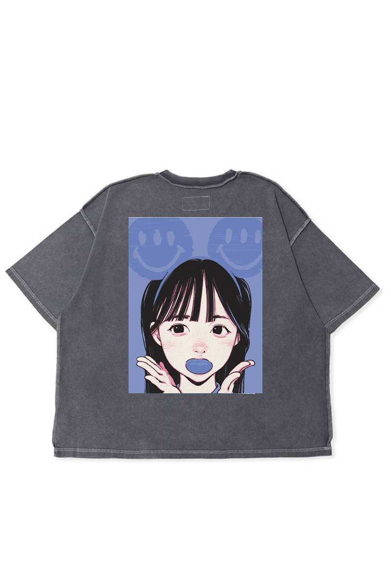 (預訂) Over Print Pop Art Tee Ver:24 *Glow in the dark (White / Grey)