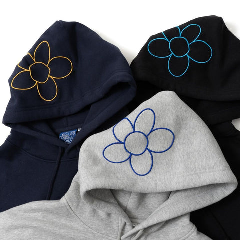 Remember. 3D Embroidery Flower Hoodie