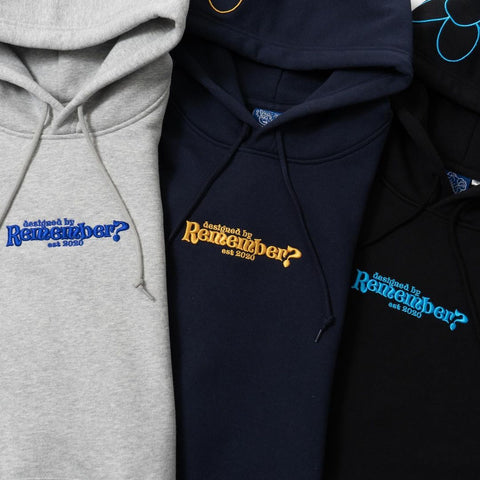 Remember. 3D Embroidery Flower Hoodie