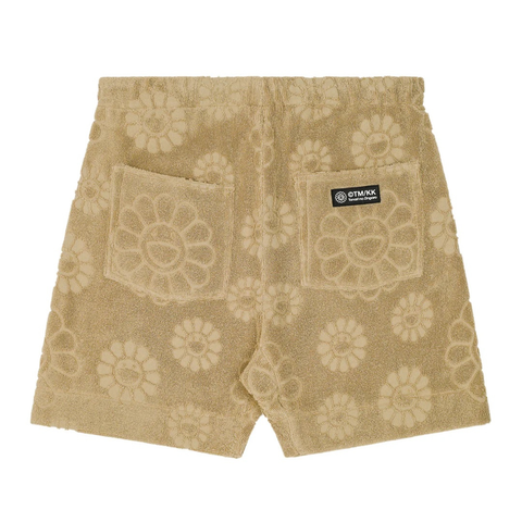 (預訂) Takashi Murakami Flower Jacquard Pile Short Pants (Beige) (約2月尾到貨)