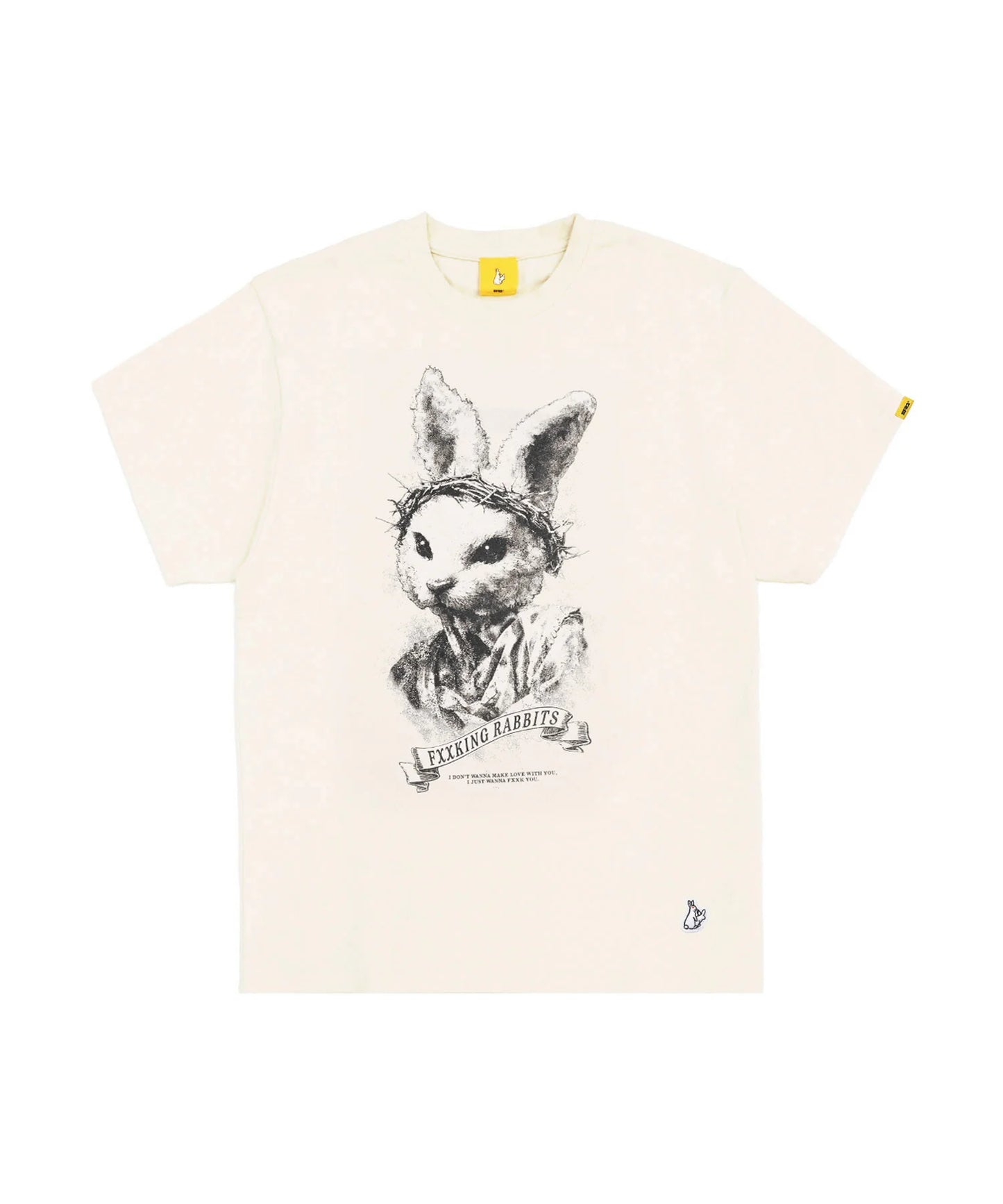 FR2 Fade Wash Rabbit Jesus T-shirt