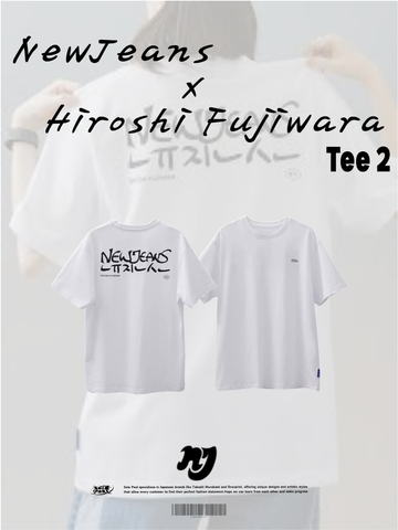 NewJeans x Hiroshi Fujiwara Tee 3 (White)