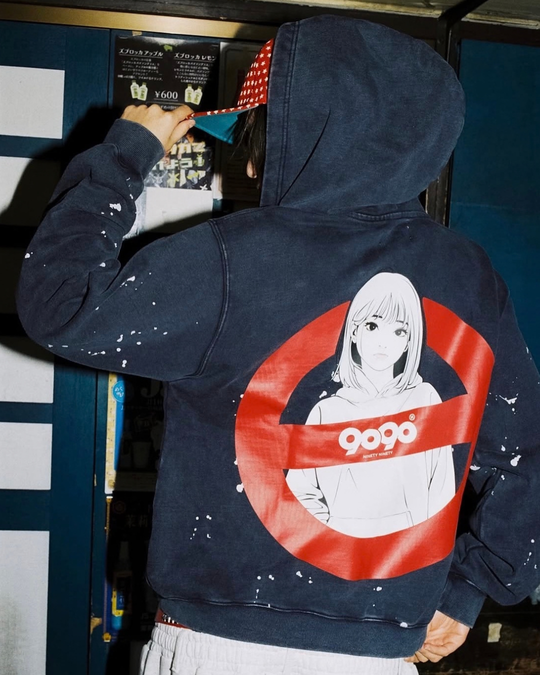 (預訂) 9090 x Backsideworks Painted Zip Hoodie (發售後7-14個工作天到貨)