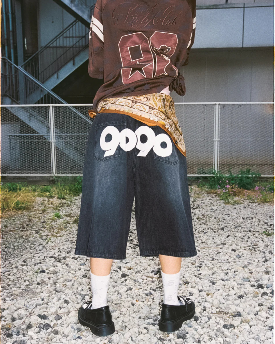 9090 OG Logo Painted Buggy Jorts