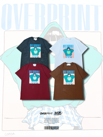 Over Print Hoodie Tee