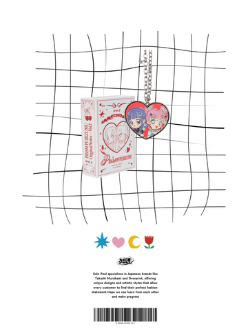 PRISM Heart Shape Pin Necklace (Enamel)