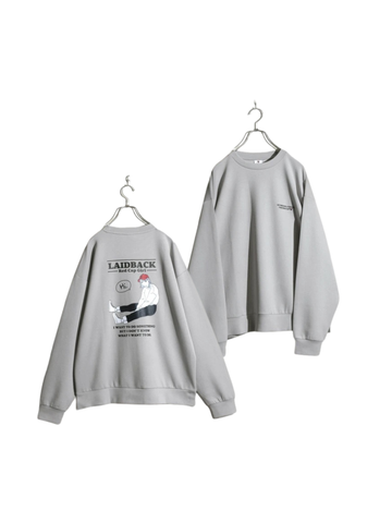 RED CAP GIRL Cardboard Silk Touch Sweatshirt