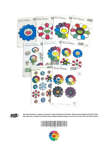 Kaikaikiki Zingaro Pump Flower Stickers