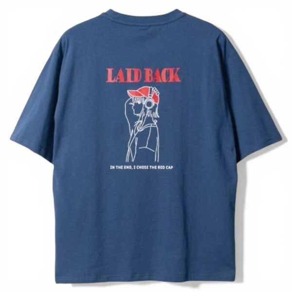 RED CAP GIRL Laid Back Print T-Shirt
