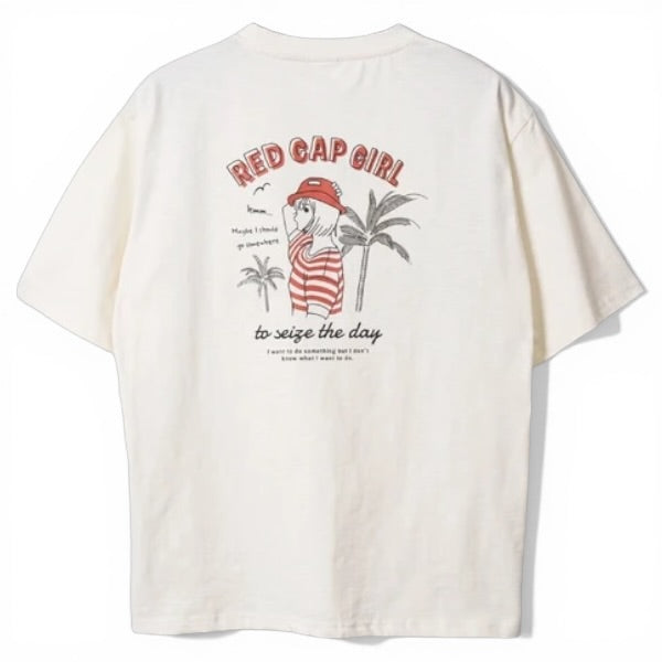 RED CAP GIRL Plam Trees Cool Touch T-Shirt