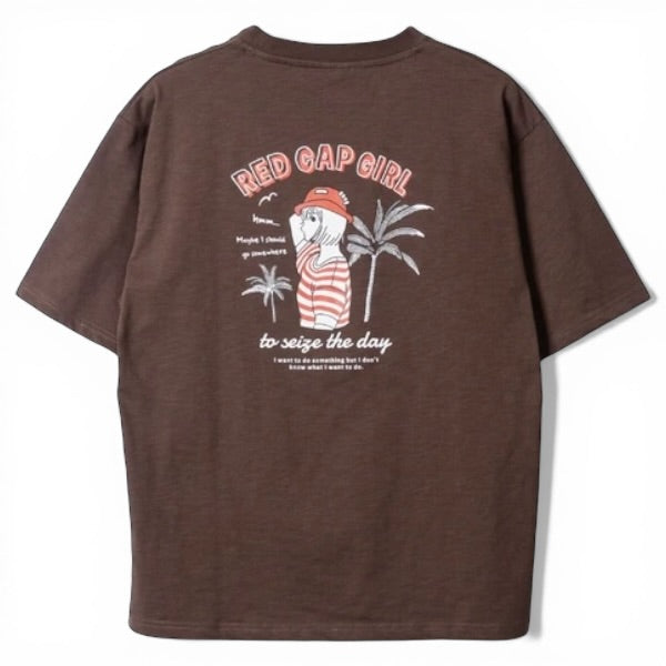 RED CAP GIRL Plam Trees Cool Touch T-Shirt