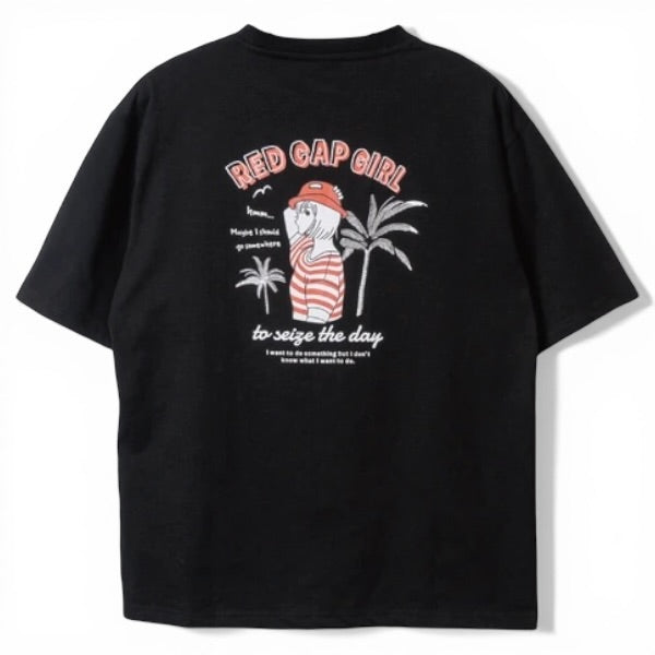 RED CAP GIRL Plam Trees Cool Touch T-Shirt