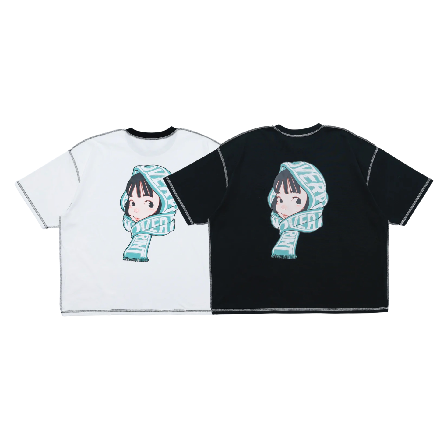 (預訂)Over Print SCARF Tee (7-14個工作天到貨)