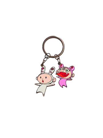 Takashi Murakami SAFFM KAIKAIKIKI Metal Keychain