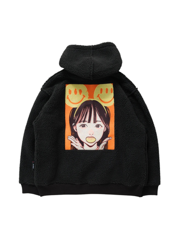 Over Print POP ART Bonding Boa Hoodie Ver:24 (EMB Ver.)