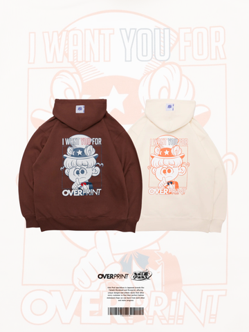 Over Print Uncle Sam Hoodie