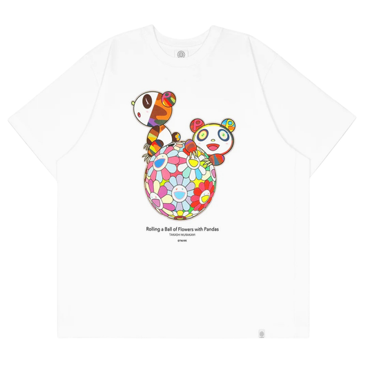 (預訂) 村上隆 Takashi Murakami "Rolling a Ball of Flowers with Pandas" T-shirts (約7-14個工作天到貨)