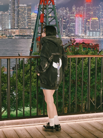 Tsubasa 3D TRAINEE ANGEL WASHED Zip Hoodie (Tsubasa)