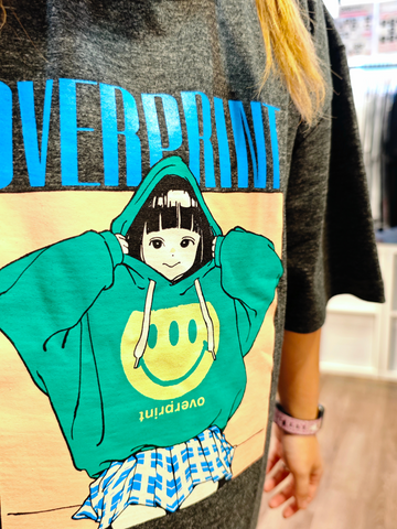 Over Print Hoodie Tee