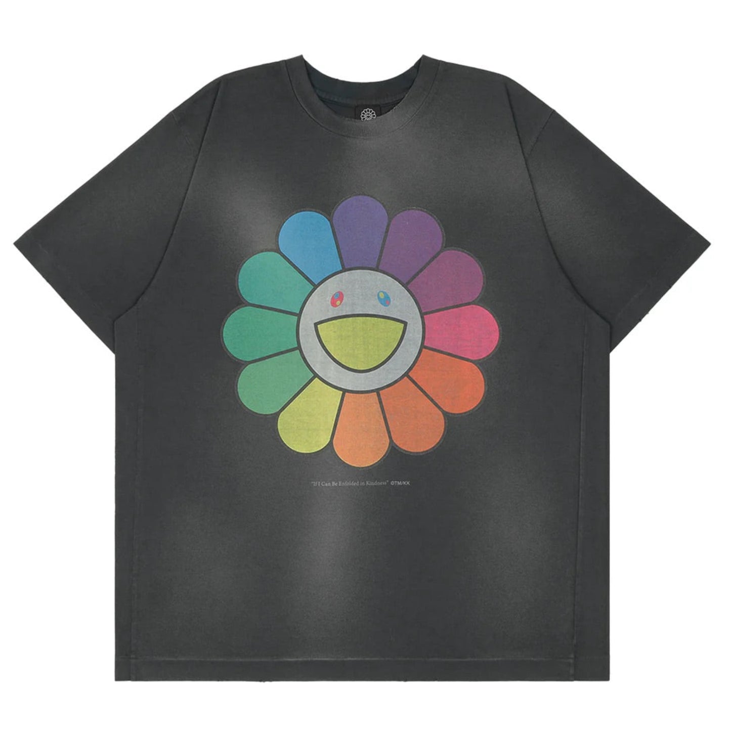 村上隆 Takashi Murakami "If I Can Be Enfolded in Kindness" Damaged T-shirt