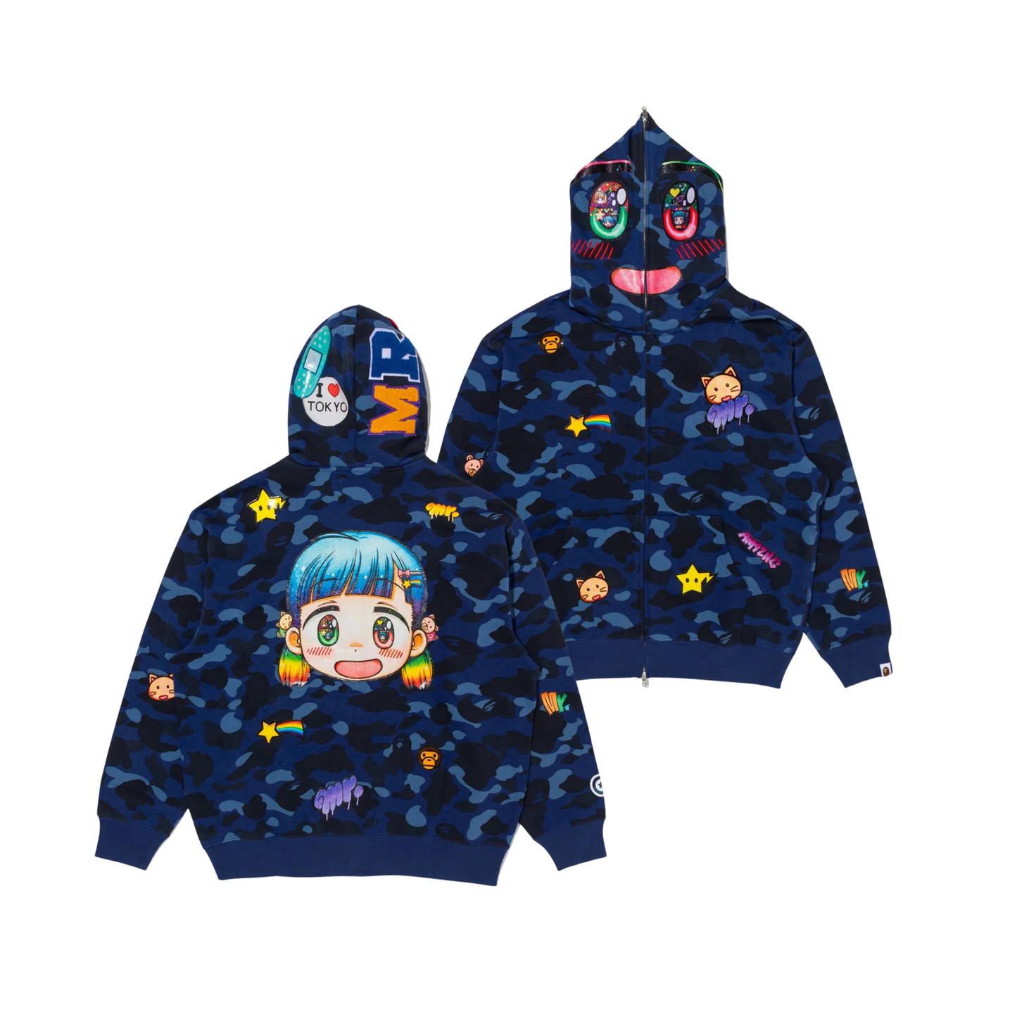 BAPE x Mr. Shark 岩本正胜 Full Zip Hoodie