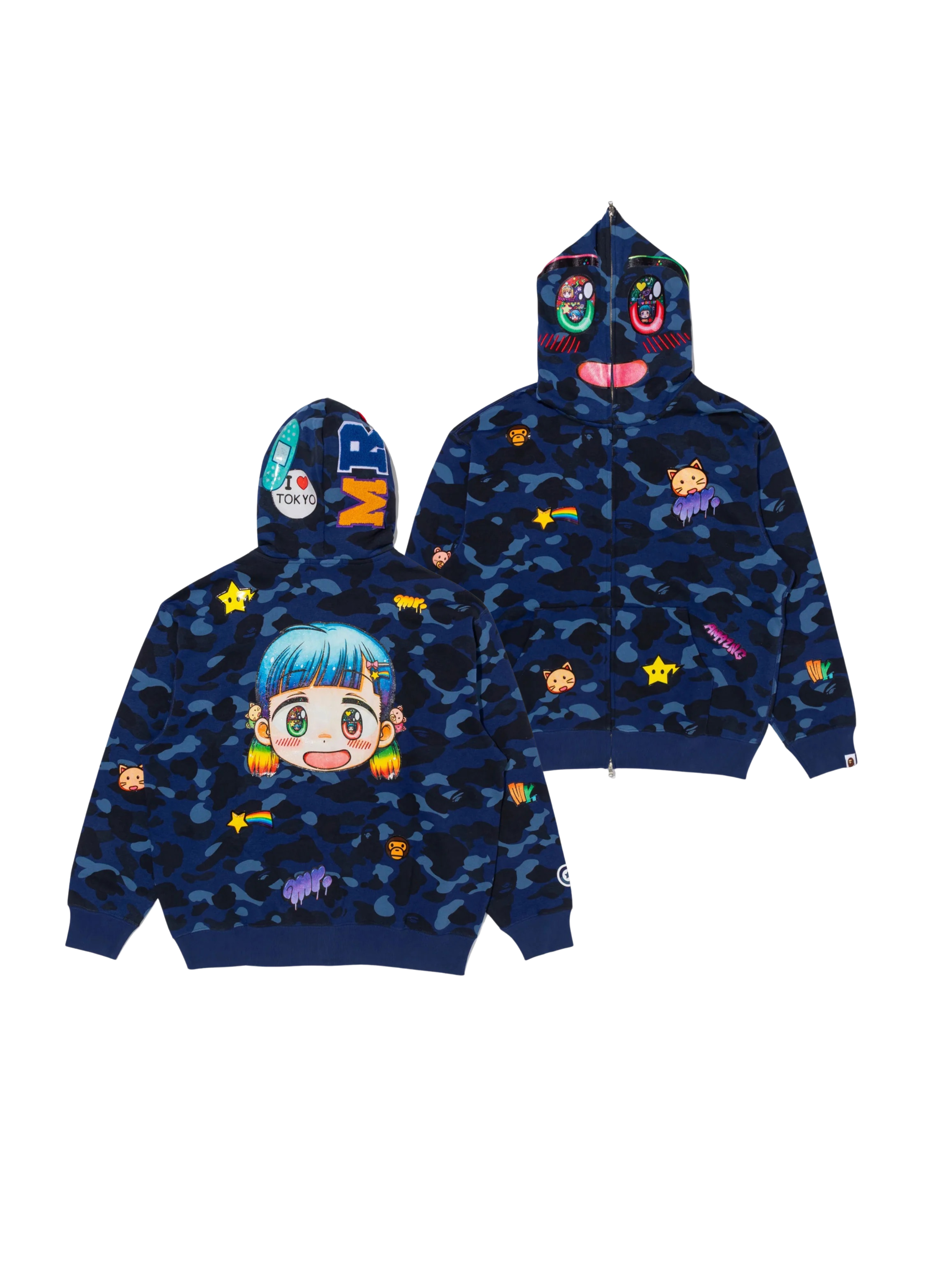 BAPE x Mr. Shark Full Zip Hoodie – SOLE.POOL