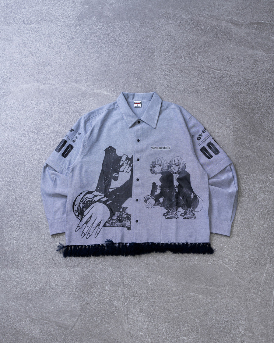 (預訂) Over Print Purupuru ARM Zip Shirt (約7-14個工佢天到貨)