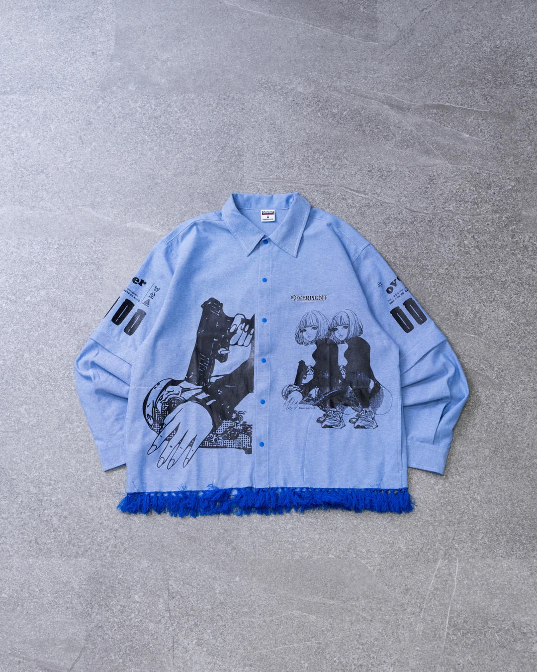 (預訂) Over Print Purupuru ARM Zip Shirt (約7-14個工佢天到貨)