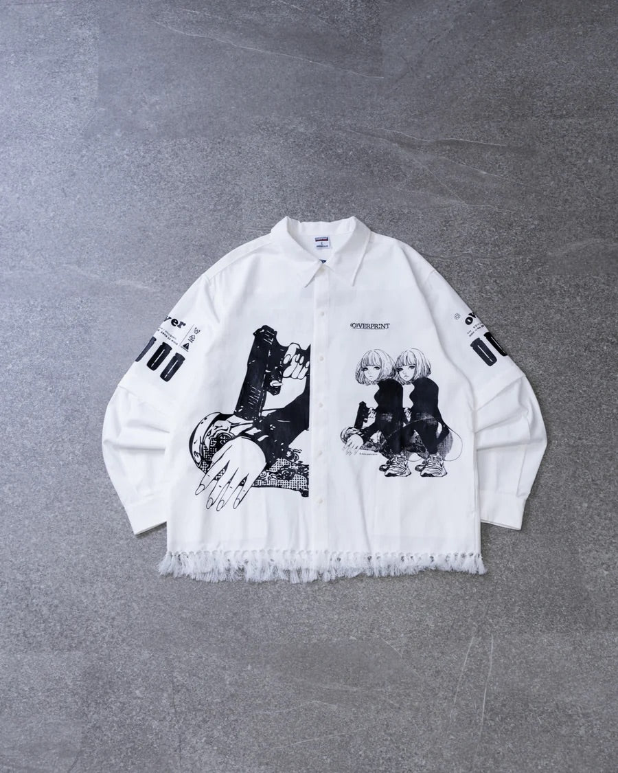 (預訂) Over Print Purupuru ARM Zip Shirt (約7-14個工佢天到貨)