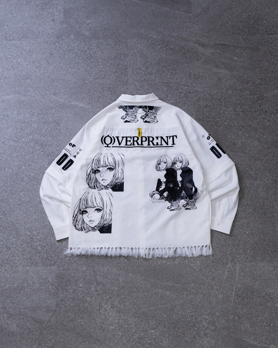 (預訂) Over Print Purupuru ARM Zip Shirt (約7-14個工佢天到貨)