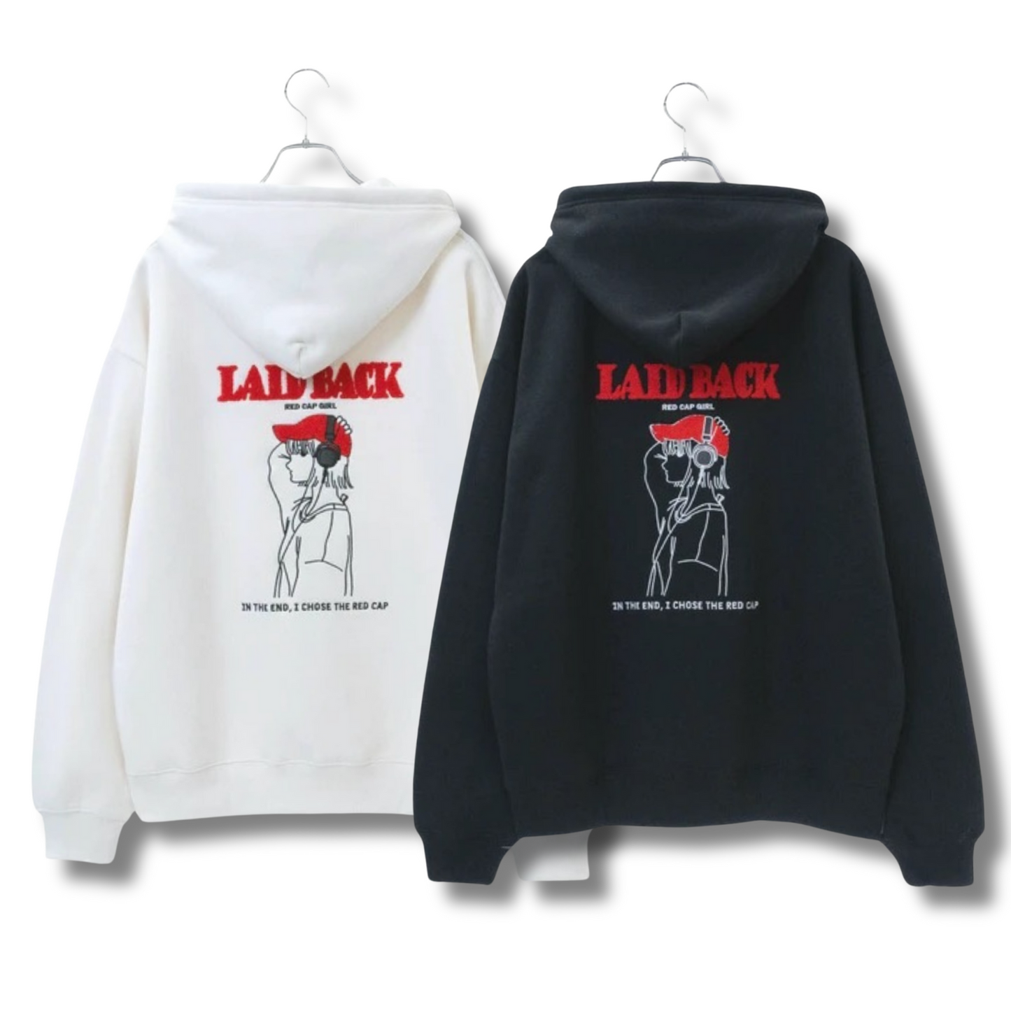 RED CAP GIRL Sagara - Embroidery Zip Hoodie