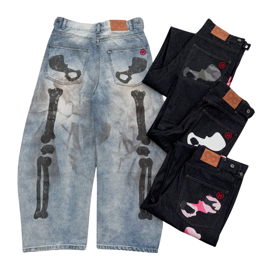 9090 Bone Hand Denim Pants 26FW