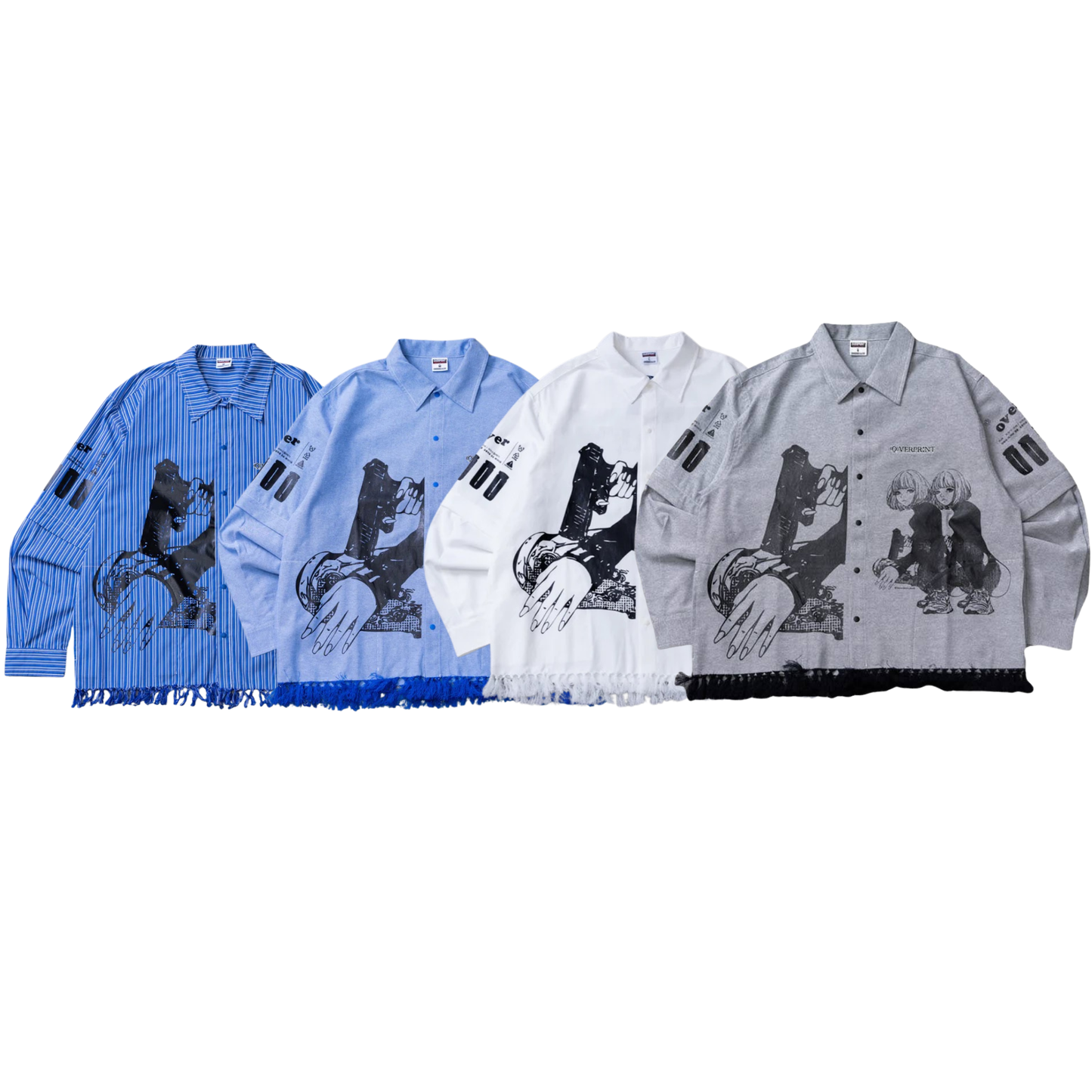 (預訂) Over Print Purupuru ARM Zip Shirt (約7-14個工佢天到貨)