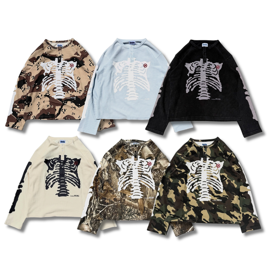 9090 Henry Neck Thermal L/S Tee