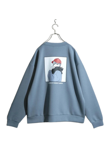 RED CAP GIRL Cat with Girl Silk Touch Sweatshirt