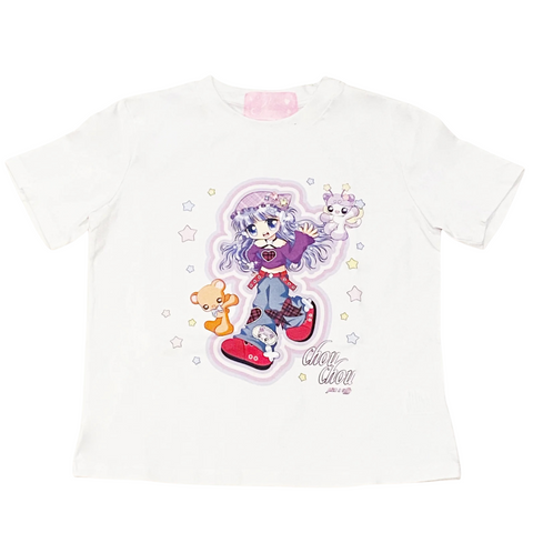 PRISM x Taffy.Eye Crop T-Shirt (Chou Chou - Chibi Style)