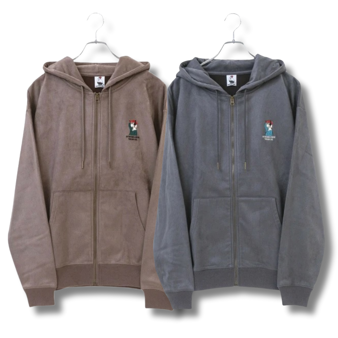 RED CAP GIRL Logo Zip Hoodie