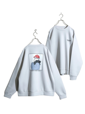 RED CAP GIRL Cat with Girl Silk Touch Sweatshirt