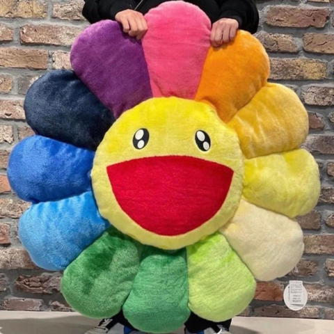 (預訂) Takashi Murakami Flower Cushion 100cm (Rainbow) (約7~14個工作天)