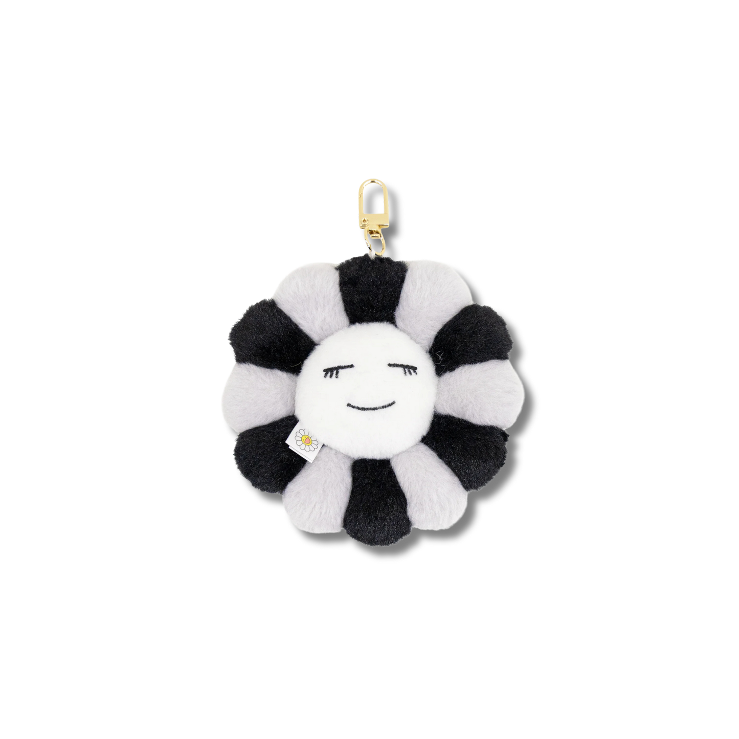村上隆 Takashi Murakami Mascot Plush Keychain (Black & Grey 12cm)
