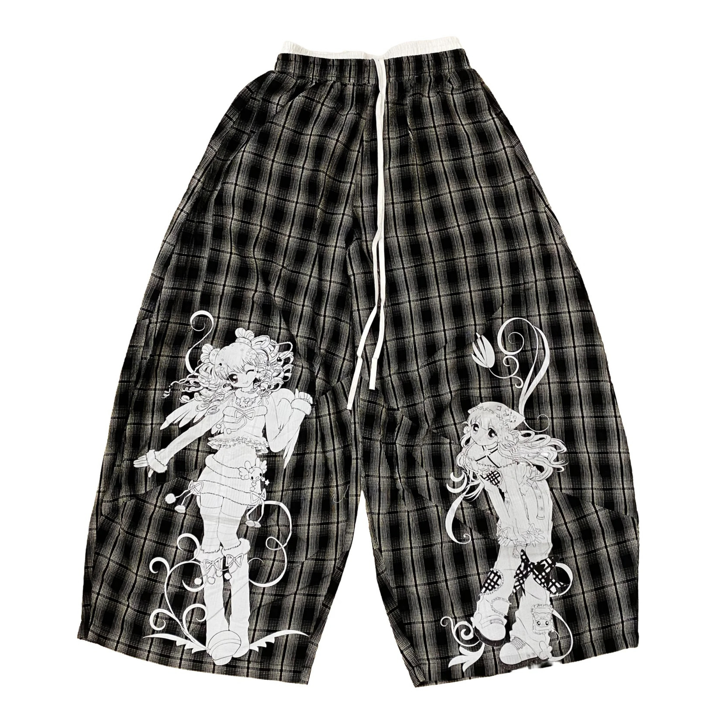 Prism x Taffy.Eye Wide Pants (Piko & Chou Chou Monochrome)