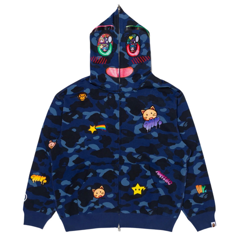 BAPE x Mr. Shark Full Zip Hoodie