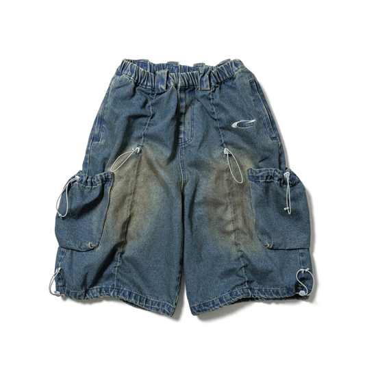 CPG ANOMALY CORD FADE DENIM HALF PANTS